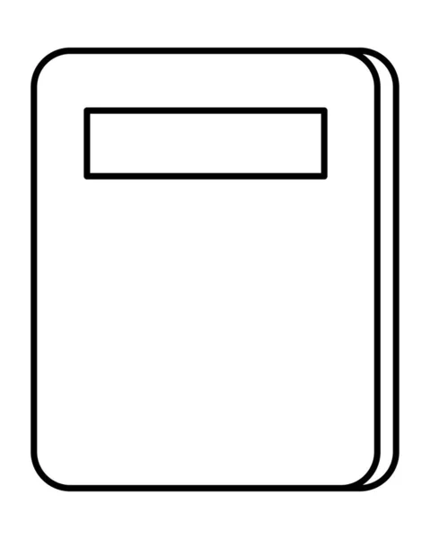 Academisch notebook icoon — Stockvector