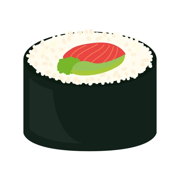 Desain sushi roll - Stok Vektor