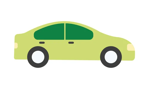 Значок зеленого автомобиля — стоковый вектор