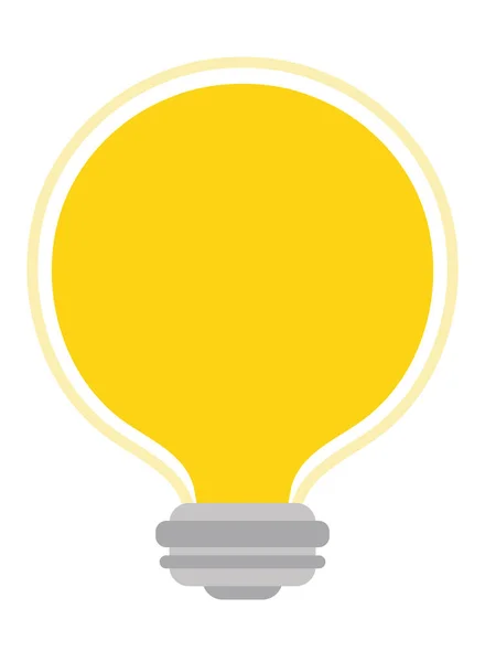 Bombilla icono de luz — Vector de stock