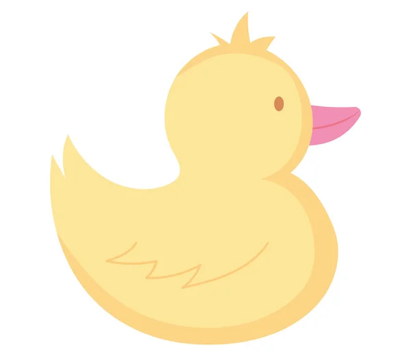 Cute duck icon — Stock Vector