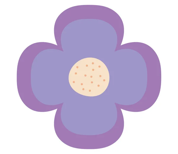 Fioletowy ikona kwiat — Wektor stockowy
