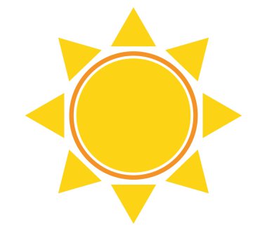 Sarı güneş simgesi