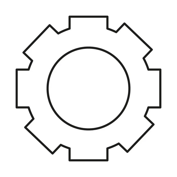 Diseño de rueda de engranaje — Vector de stock