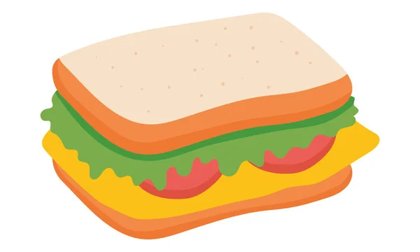 三明治图标图像 — 图库矢量图片