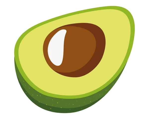 Cartoon avocado fruit — Stockvector