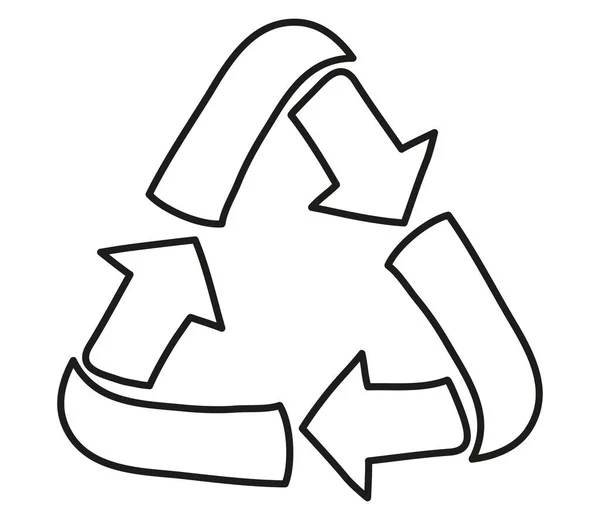 Recykling symbol projektu — Wektor stockowy