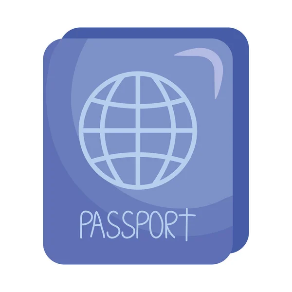 Passport document icon — Stock Vector