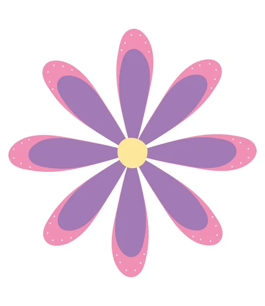 Pink and purple flower — Stock Vector
