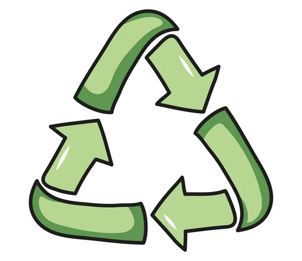 Symbolsymbol recyceln — Stockvektor