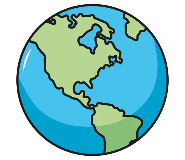 Jorden planet ikon — Stock vektor