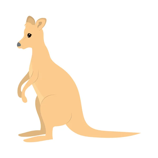 Мультфільм кенгуру значок — стоковий вектор