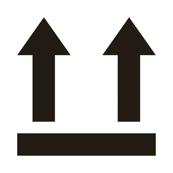 This way up symbol — Stock Vector
