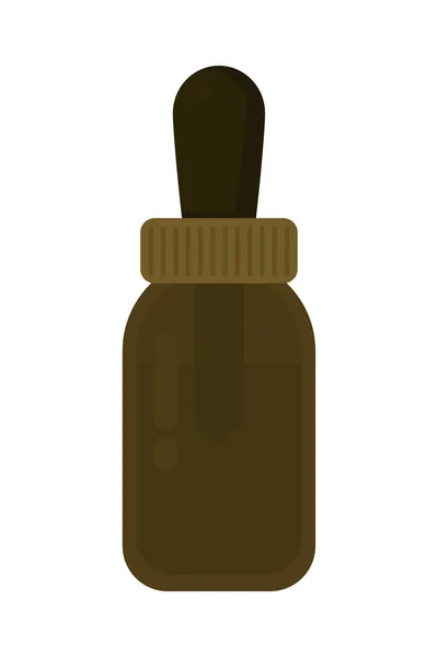 茶色のドロッパーのデザイン — ストックベクタ