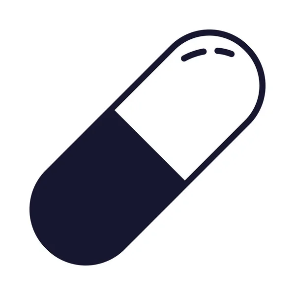 Cute pill icon — 图库矢量图片