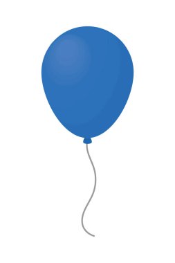 Mavi balon tasarım