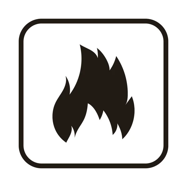 Flammable symbol design — Stockvektor