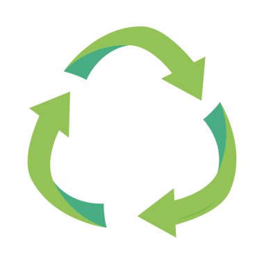 yeşil geri dönüşüm sembolü