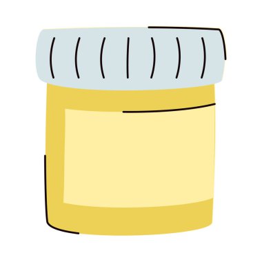 sarı ilaç şişesi