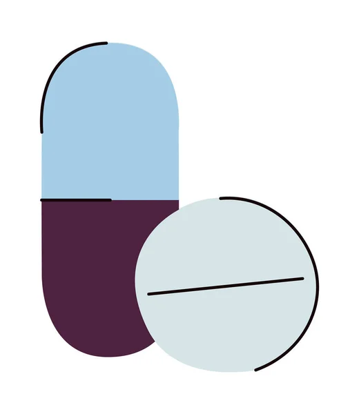 Pair of pills — Vettoriale Stock