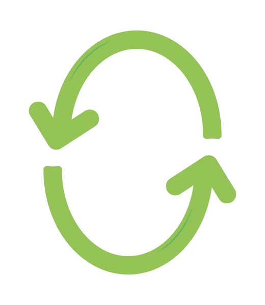 Symbole de recyclage cercle — Image vectorielle