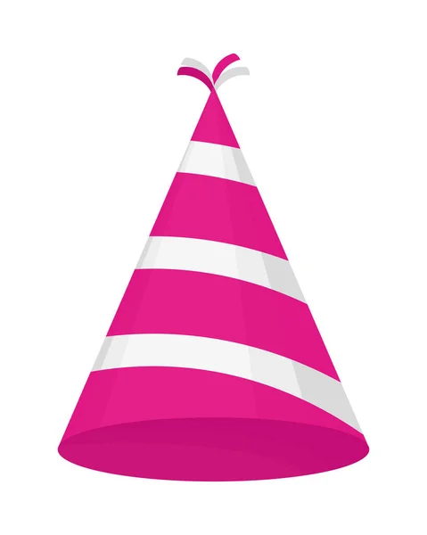 Cappello da festa rosa — Vettoriale Stock