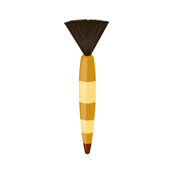 Diseño de cepillo de maquillaje — Vector de stock