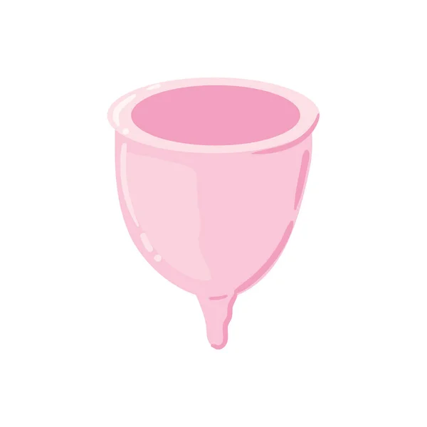 Roze menstruatiecup — Stockvector