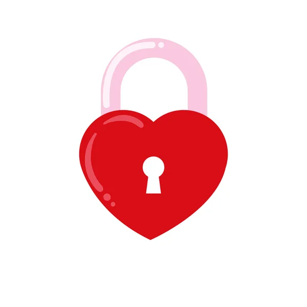 心脏锁的设计 — 图库矢量图片