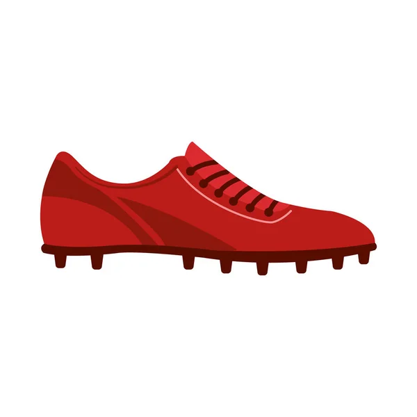 Bateau de football rouge — Image vectorielle