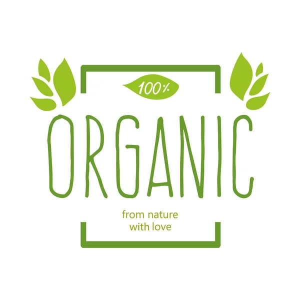 Organic sign icon — Stock Vector