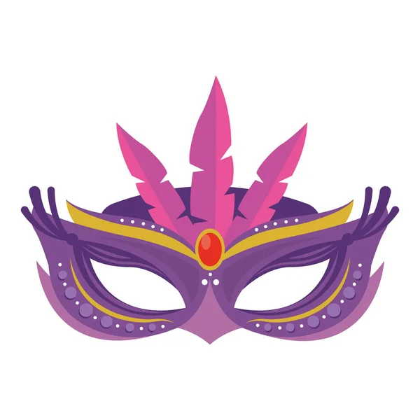 Icono máscara violeta — Vector de stock