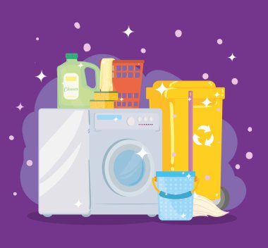 Evi temizleme ögeleri