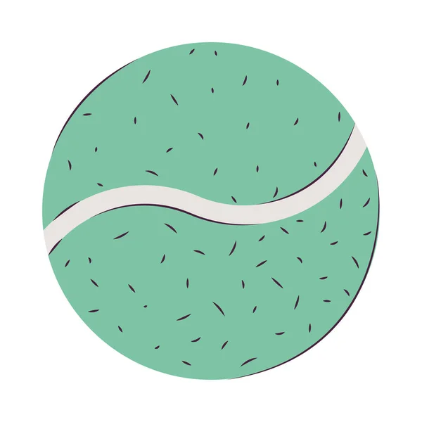 Grön tennisboll — Stock vektor