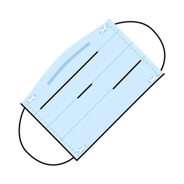 Blauw veiligheidsmasker — Stockvector