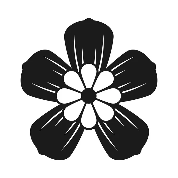 Icono de flor china — Vector de stock