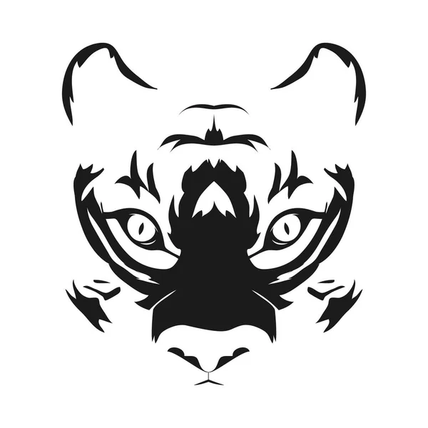 Tiger head design — Stockvector