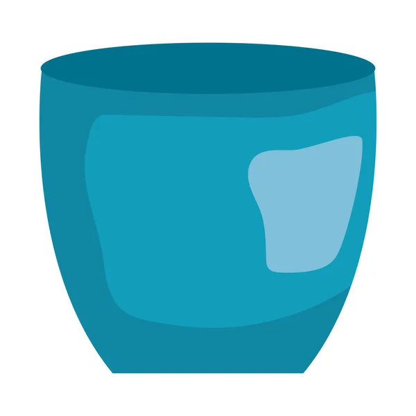 Blue plant pot icon — Image vectorielle