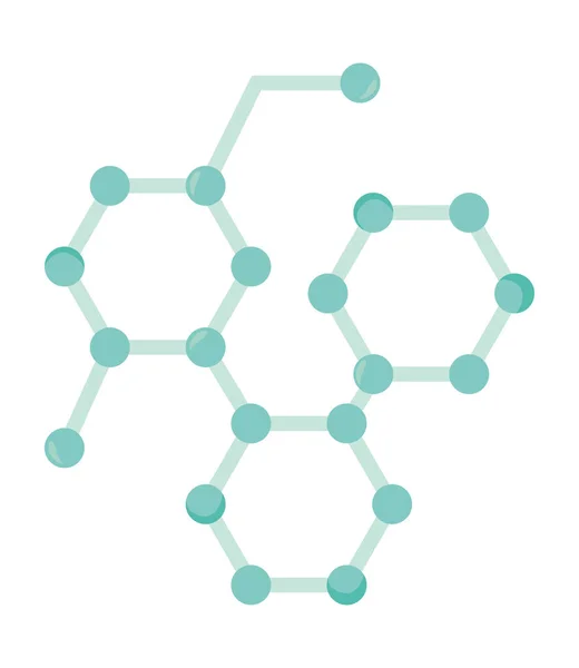 Moleculaire structuur pictogram — Stockvector