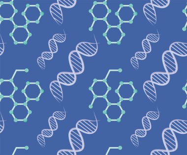 dna and molecules background