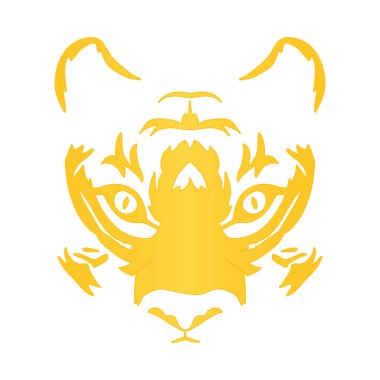 golden tiger head