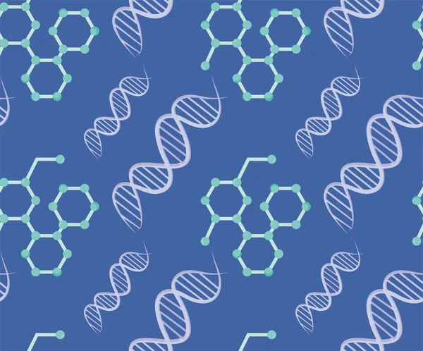 Dna and molecules background — Stock Vector