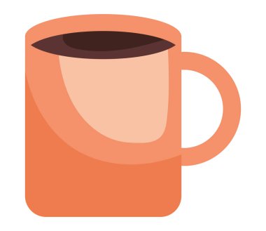 turuncu kahve kupası