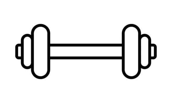 ジムダンベルアイコン画像 — ストックベクタ
