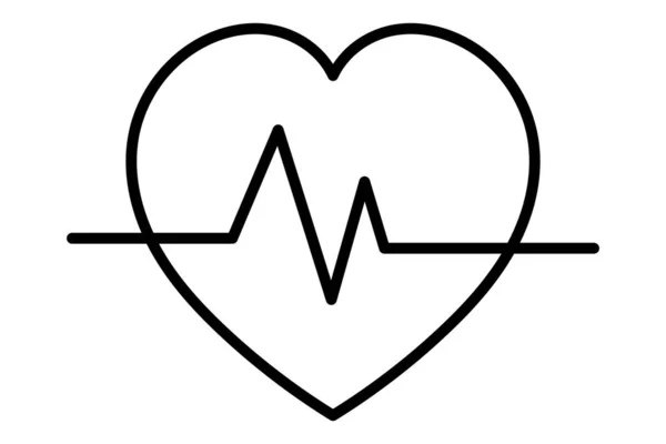 Cardio heart icon image — ストックベクタ