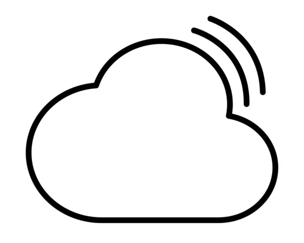 Imagen de icono de nube wifi — Archivo Imágenes Vectoriales