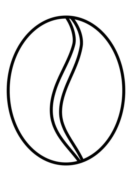Coffee bean symbol icon — Stok Vektör