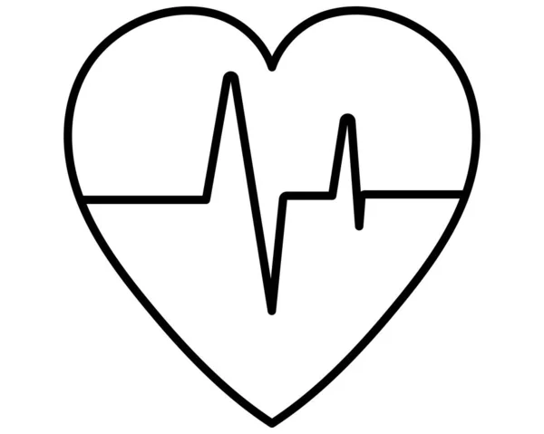 Cardio heart icon image — 图库矢量图片