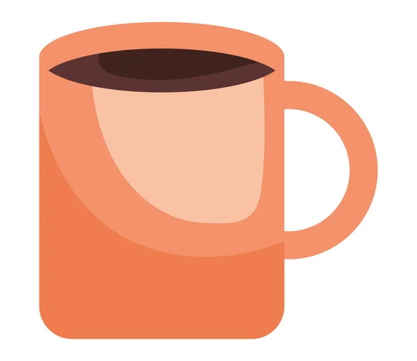 Orange coffee mug — Stock Vector