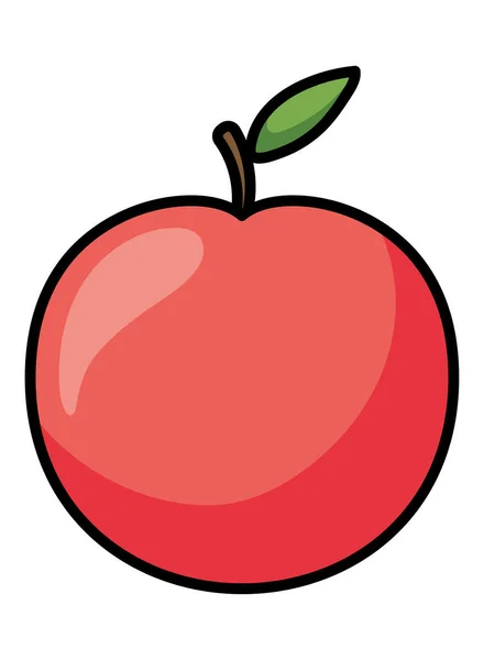 ไอคอนผลไม้แอปเปิ้ล — ภาพเวกเตอร์สต็อก